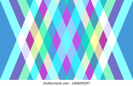 Bright and colorful straight lines at the intersection, geometry, geometric shapes, diamonds, vector, background.
