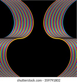 bright colorful striped abstract background