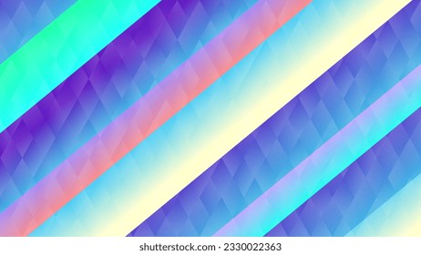 Bright colorful striped background. Textured surface made of diagonal stripes. Template for your projects. Vector.