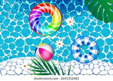 Bright and colorful summer-themed sale advertisement