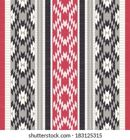 Bright colorful textile ornamental seamless pattern