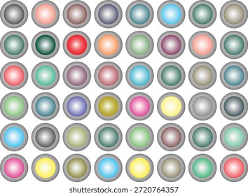 Un fondo de Vector brillante y colorido con múltiples círculos degradados. Perfecto para carteles, Anuncios, Sitios web, gráficos de redes sociales y otros proyectos de diseño creativo. Archivo EPS totalmente editable con un aspecto moderno, abstracto y visualmente atractivo adecuado para uso profesional y personal.