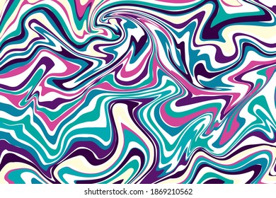 bright colorful vector background in sixties hippie style