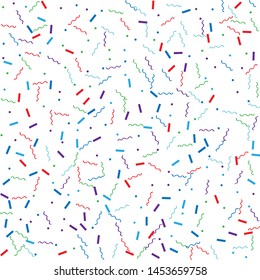 Bright colorful vector confetti background