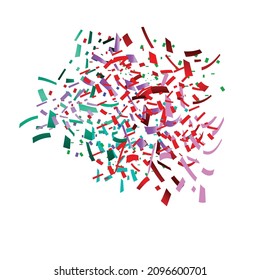 Bright Colorful Vector Confetti Background 