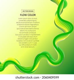 Bright colorful wave. Abstract background. Liquid wave. Design element