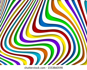 Bright colorful wavy background ,vector Illustration. 4:3 format