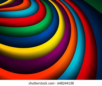 Bright colorful wavy background ,vector Illustration