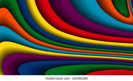 Bright colorful wavy background ,vector Illustration