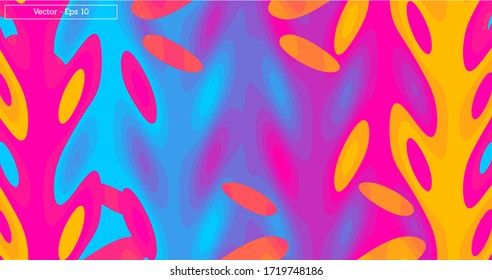 Bright colors abstract liquid design