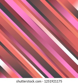Bright colors diagonal stripes abstract background. Thin and thick slanting lines wallpaper. Vector illustration