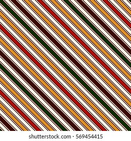 Bright colors diagonal stripes abstract background. Thin slanting line wallpaper. Seamless pattern with simple classic motif. Digital paper for scrapbook, textile print, page fill. Vector illustration