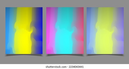 Bright colors gradient abstract background. Vector template