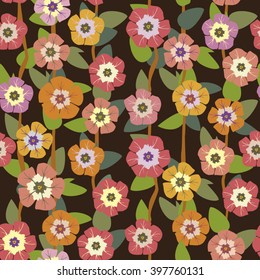 bright colors on a dark background seamless pattern