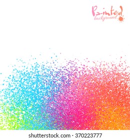 Bright colors paint powder vector bottom background