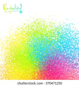 Bright colors paint powder vector background