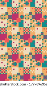 Bright colors of seamless pattern.