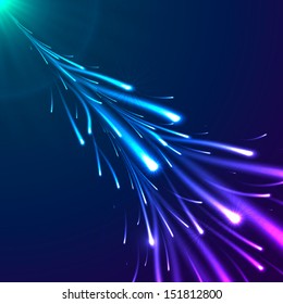 Bright colors shining neon vector lights