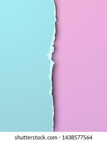 Bright colors torn paper background