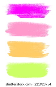 Bright colors vector marker stains