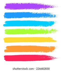 Bright colors vector marker stains