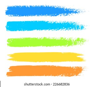 Bright Colors Vector Marker Stains