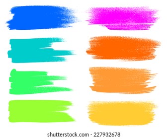 Bright colors vector marker stains 