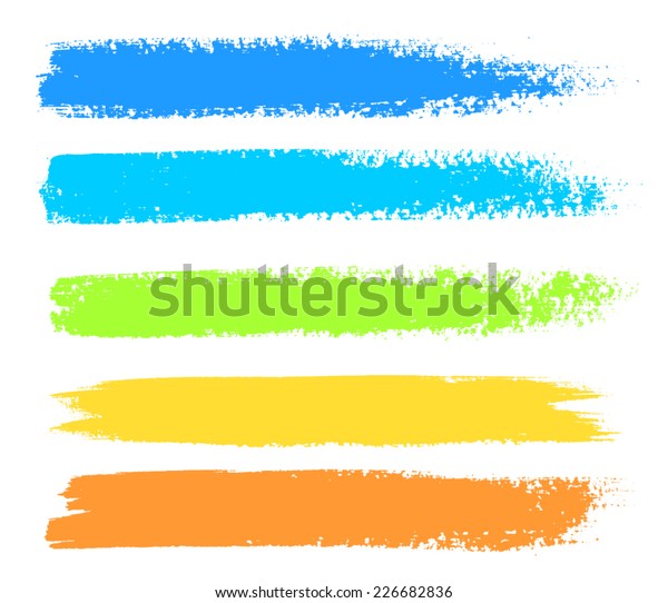 明るい色のベクターマーカーの汚れ のベクター画像素材 ロイヤリティフリー