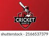 cricket league logo design