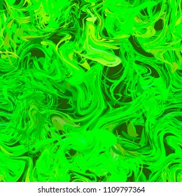 Bright colourful green paint splash on dark background, seamless pattern