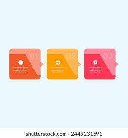 Bright and colourful vector infographic design for presentation