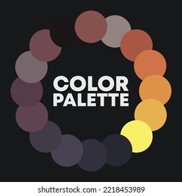 Bright combination of colors. Palette. Vector
