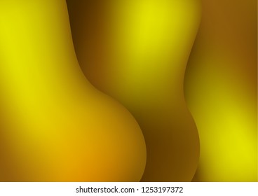 Bright composition of various abstract curved shapes with shadow. For advertising banner, cover, brochure, web graphics, background, poster or other design. Vector illustration