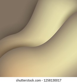Bright composition of various abstract curved shapes with shadow. For advertising banner, cover, brochure, web graphics, background, poster or other design. Vector illustration