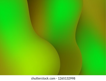 Bright composition of various abstract curved shapes with shadow. For advertising banner, cover, brochure, web graphics, background, poster or other design. Vector illustration