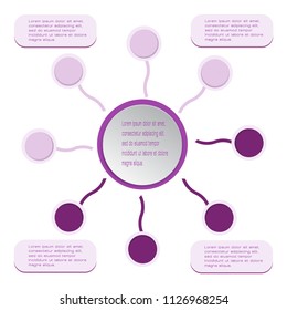 Bright concept of infographics. Vector illustration. Can be used for workflow layout, web design, diagram, number options, table.