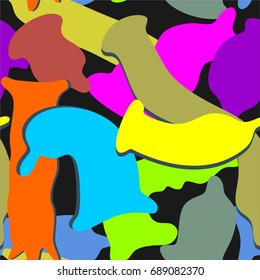 Bright condoms seamless pattern – Stock Illustration