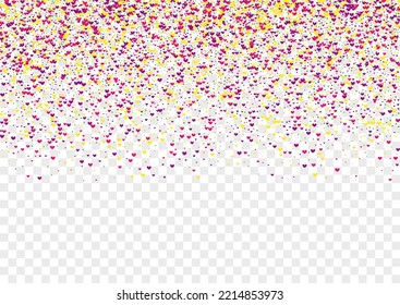 Bright Confetti Background Transparent Vector. Geometric Geometric Frame. Multicolored Eve. Colorful Element Decoration. Polka Flying Template.