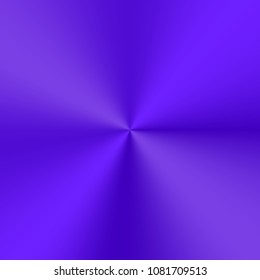 Bright, conical gradient of indigo color. Polished plate with shiny highlights. Vector illustration with metallic effect