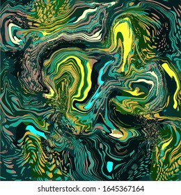 Brillantes de contraste de agate. Sillas líquidas de textura de mármol. Arte moderno y fluido. Para fondos de pantalla, banners, carteles, tarjetas, invitaciones, portadas de diseño, presentaciones, volantes. Ilustración vectorial.