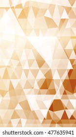 bright copper pattern backgrounds. polygonal pattern. vector illustration. for the design, printing, business presentations. vertical banner