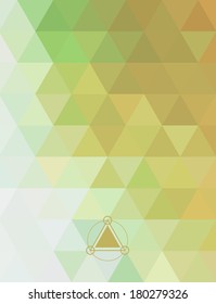 Bright cosmic fashion hipster background. Abstract background of geometric triangles, infographics