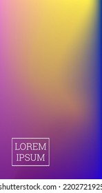Bright cover or background design. Pink, green, yellow, red, blue, purple color. Minimal set of liquid colors. Abstract bright wallpaper. Technology cover. Mobile template design.