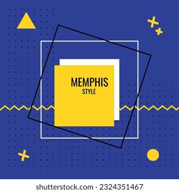 Bright cover design.  Applicable for placards, brochures, posters, covers and banners. Memphis style.