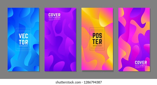 Bright cover for your design - banners, posters, placards, brochures, flyers etc. Eps10 vector template set.