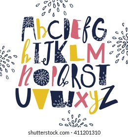 Bright creative ABC for your design.