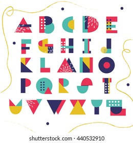 Bright creative ABC for your design.