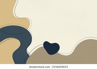 Bright creative liquid shapes illustration. Abstract wave frame background design