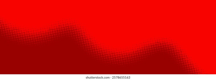 Bright crimson red pop art retro background with halftone in comics style vector illustration eps10