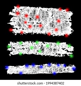 Bright crossing mesh colored charcoal texture stripes carcass with bright dots. Constellation vector mesh created from colored charcoal texture stripes pictogram and crossed white lines.